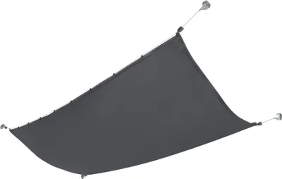 Obrázok produktu pre Markíza s napínacím lanom Slnečná markíza Vodoodpudivý náter Tieniaca clona 140x420 cm Tmavo šedá