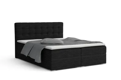 Produktbild von BOXBETT CYNTHIA 180/200 in Cord Schwarz H3