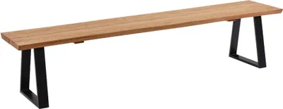 Produktbild von Küchenbank Massivholz Diena 220 x 43 x 46 Sitzbank Holz massiv Wildeiche 12113-220