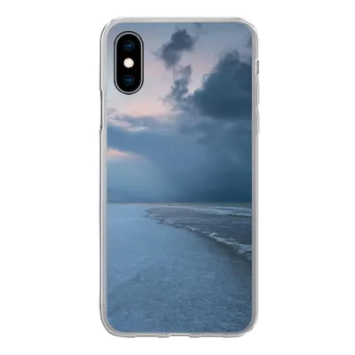 Produktbild von MuchoWow® Handyhülle Schutzhülle Hülle für iPhone X Nordsee - Sturm - Wasser Silikon Softcase Handy Hülle - Handyhülle