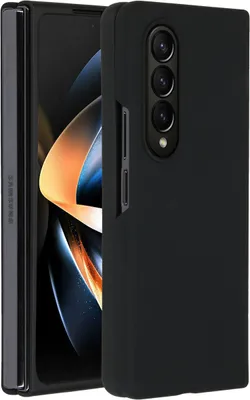 Image de Accezz Liquid Silicone Backcover pour le Samsung Galaxy Z Fold 4 - Noir