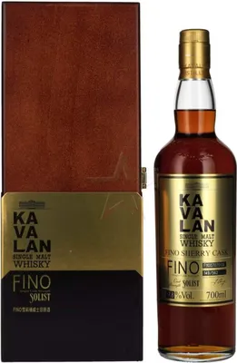 Produktbild von Kavalan SOLIST FINO SHERRY CASK Single Malt Whisky in Holzkiste 57,8 % 0,70 Liter