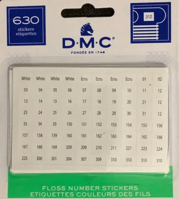 Zdjęcie produktu dla 630 naklejek z numerami kolorów, w tym 50 nowych kolorów