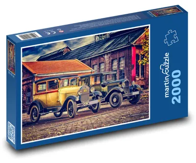 Obrázok produktu pre Puzzle 2000 Historické autá na uliciach - martinpuzzle