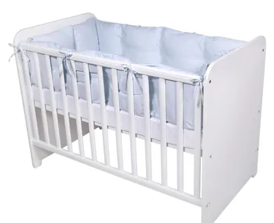 Produktbild von Lorelli Babybett-Nestchen 4-teilig rundum, Babybett 120 x 60 cm, 100% Baumwolle blau