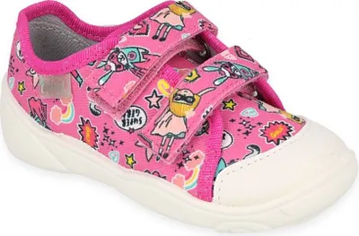 Produktbild von BEFADO Mädchen  Sneakers Supergirl Klettverschluss Rosa 25
