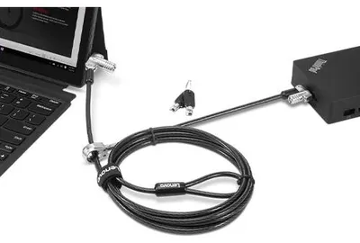 Obrázek produktu pro Lenovo 4XE1B81920, 1,8 m, Kensington, Klíč, Uhlíková ocel, Černá