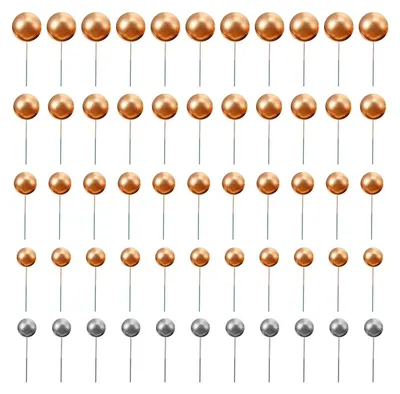 Image de Solidchoice - 50 boules décoratives dorées pour gâteaux