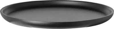 Produktbild von TONJA Tablett - schwarz/silber aus Edelstahl - Ø 32cm - Servierplatte