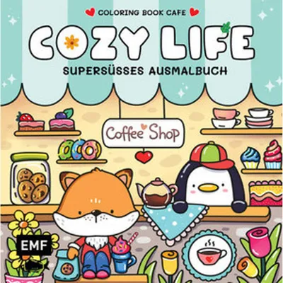 Produktbild von Cozy Coloring – Cozy Life: Supersüßes Ausmalbuch zum Entspannen und Träumen – Für Erwachsene, Teenager und Kinder