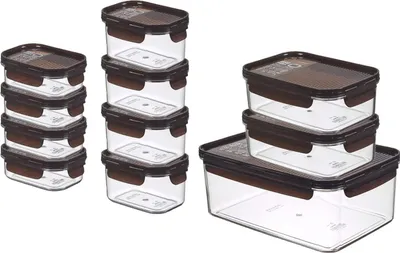 Produktbild von Multifunktionale Lebensmittelbehälter - Set von 11 - BPA-frei - Tritan-Kunststoff