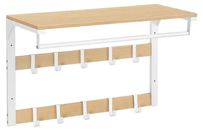 Immagine prodotto di Armadio a muro – Legno di quercia bianco – Pannello di particelle di legno e acciaio – 30 x 65 x 42 cm