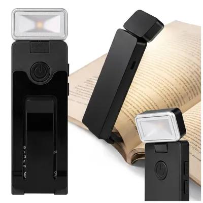 Produktbild von MasterLED Akku-Leselampe 2W 3CCT 2800-6000K 60lm dimmbar USB-C Leselicht Schwarz