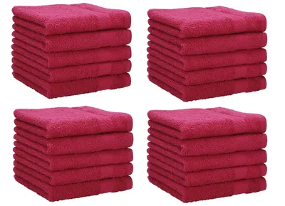 Produktbild von Betz 20 Stück Seiftücher NEAPEL 100% Baumwolle Größe 30x30 cm Farbe - cranberry