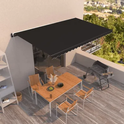 Produktbild von Gelenkarmmarkise Automatisch 500x350 cm Anthrazit , Markisen Design 2024