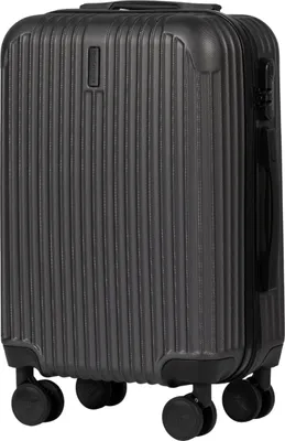 Produktbild von WINGS Egret Kabinenkoffer 20" Dunkelgrau - ABS Teleskopgriff 4 Rollen