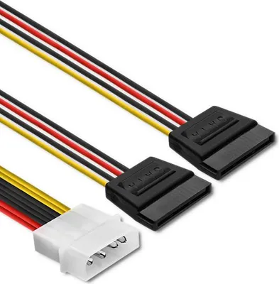 Obrázok produktu pre Qoltec POWER MOLEX adaptérny kábel | 2xSATA | 0,2 m