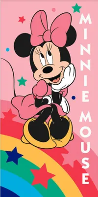 Produktbild von Kinder Strandtuch Minnie Mouse Rainbow Star