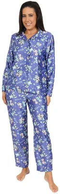 Obrázok produktu pre Disney Lilo & Stitch, dámska a dievčenská súprava pyžám z dlhého saténu, dvojdielna