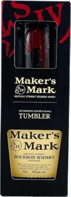 Produktbild von Maker's Mark Kentucky Straight Bourbon Whisky + Glas 0,7l, alc. 45 Vol.-%