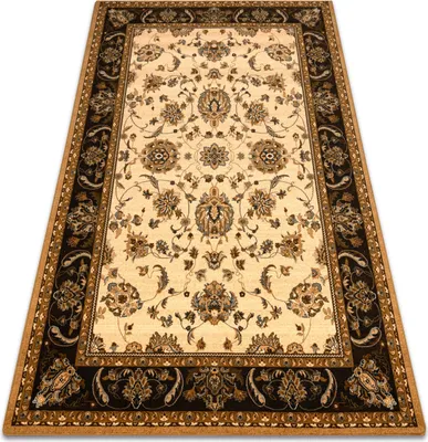 Produktbild von Wollteppich POLONIA TARI Schnupftabak beige 235x350 cm