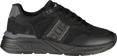 Produktbild von Schwarzer Herrensportschuh mit Schnürsenkeln und Kontrastdetails