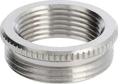 Productafbeelding van WISKA Reductie PG/PG van PG21x1,588 naar PG16x1,41. Type MRR-2116. Massief messing (CuZn), vernikkeld. Aansluitdraad: 7,0mm - 1