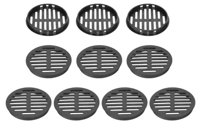 Image de 10 grilles de ventilation rondes de 80 mm pour plafond