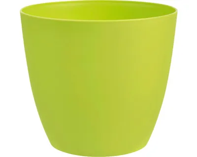 Obrázok produktu pre Obal na kvetináč plastový Ella Ø 11 cm matný jablkovozelený