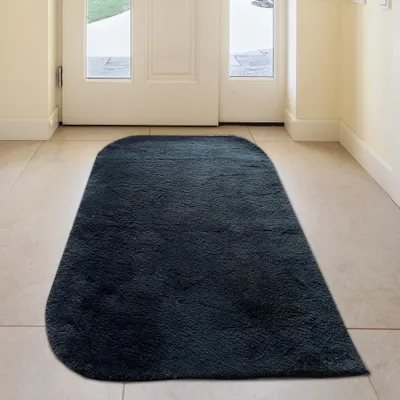 Produktbild von Schöner weicher UniTeppich– in schwarz Größe - 80 x 150 cm