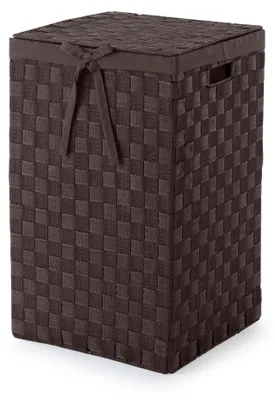 Produktbild von Compactor RAN6892 Stan Wäschekorb mit Deckel, Griffe, gewebt mit Metallrahmen, h