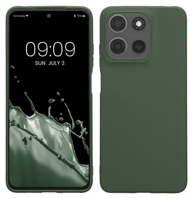 Produktbild von kwmobile Hülle für Motorola Moto G15 / G15 Power/ G17 / G17 Power TPU Case - Handyhülle unterstützt kabelloses Laden, flexible Schutzhülle, gummiertes