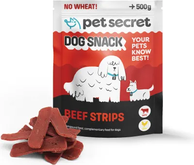 Zdjęcie produktu dla Przysmaki smaczki dla psa miękkie paski z wołowiną 500 g