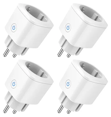 Zdjęcie produktu dla Inteligentne gniazdko - gniazdko Wi-Fi - pomiar zużycia energii - sterowanie głosowe przez Alexa i Google - kompatybilne z aplikacją Smart Life