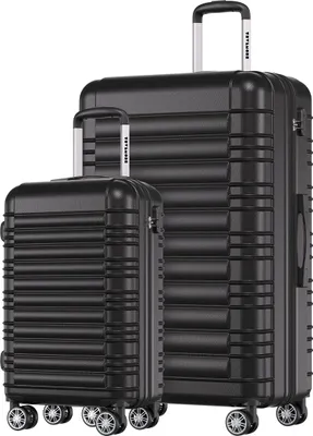 Produktbild von TRVLMORE Kofferset - 2-teilig - 38L Handgepäck + 110L Aufgabegepäck - Leichtgewicht - Trolley - Reisekoffer Set - Schwarz