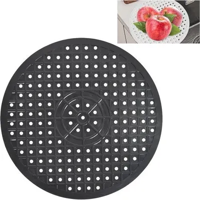 Productafbeelding van Ronde Siliconen Spoelbakmat - Antislip Beschermmat voor Gootsteen en Wastafel