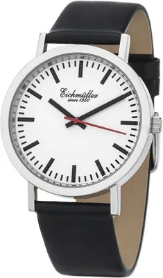 Produktbild von Eichmüller Herrenuhr Bahnhofsuhr Armbanduhr Edelstahl Bahnhofsstil 5ATM Bahnhof