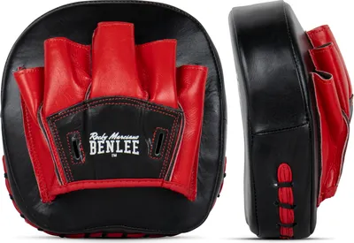 Produktbild von Handpratzen aus Leder BOON PAD Black/Red one size BENLEE
