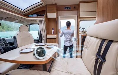 Produktbild von Grundig LED-Campingleuchte con fan 12 LEDs