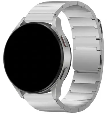 Productafbeelding van Selencia Stalen magnetisch bandje - Universeel 22 mm aansluiting - Zilver