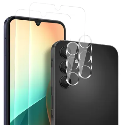 Produktbild von 2x Display + Kamera Glas für für Samsung Galaxy A25 5G Displayschutz Kameraschutz Panzerfolie Displayglas Kameraglas 9H Schutzglas
