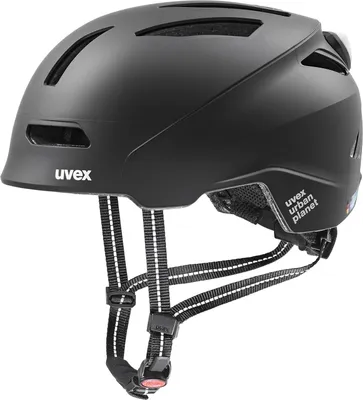 Produktbild von Uvex Fahrradhelm Urban Helm City Planet Nachhaltig Belüftet Komfort Schwarz Matt 54 58 cm für Damen und Herren