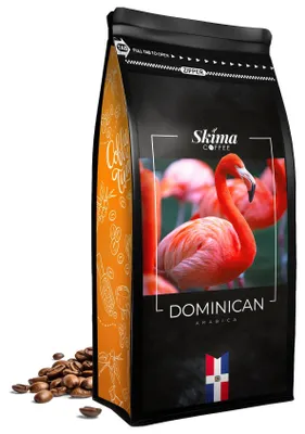 Produktbild von Kaffeebohnen 1 kg DOMINIKANISCHE REPUBLIK 100 % Arabica frisch geröstet für Vollautomaten + Tassenuntersetzer