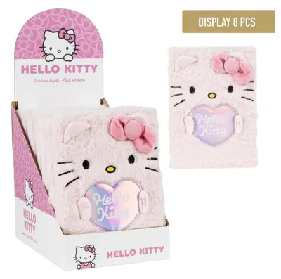 Imagen del producto de Cuaderno Hello Kitty, color rosa, 15 x 21,5 x 3 cm