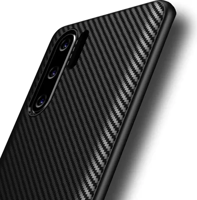 Obrázok produktu pre AVANA Ochranný kryt pre Huawei P30 Pro / P30 Pro New Edition Silicone Slim Case Black Bumper Cover Carbon Optic