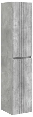Image de Armoire de salle de bain murale vidaXL, gris béton, 33 x 34,5 x 160 cm