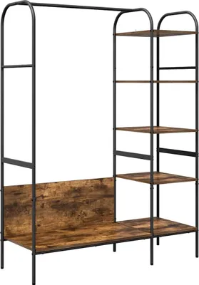 Obrázek produktu pro vidaXL Věšák s policí, hnědý, vzhled dubu, 120 x 44 x 160 cm