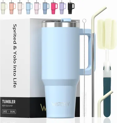 Produktbild von Thermosbecher doppelwandig, 591 ml, Edelstahl, für heiße und kalte Getränke