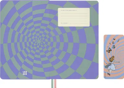 Obrázok produktu pre Moleskine Alica v krajine zázrakov – 18-mesačný týždenný diár 2026/2027, L/A5, 1 týždeň = 1 strana, tvrdá väzba