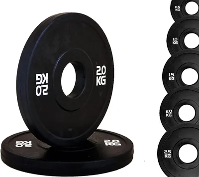 Obrázok produktu pre Závažie na činku 0,5 kg až 2,5 kg, ø 50 mm, čierna, pre fitness